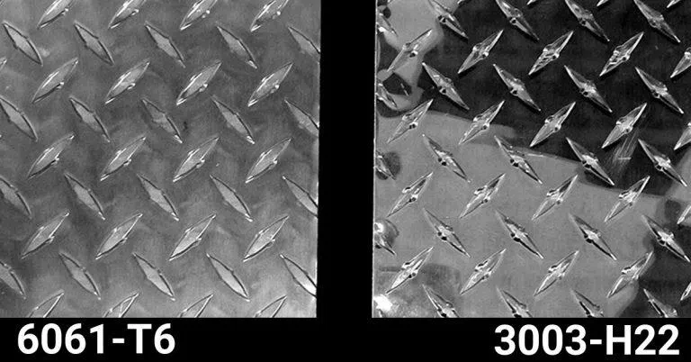 what's the difference between 6061 and 3003 Brite Tread Plate